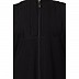 Front open zipper abaya with pintucks- Black Front open zipper abaya with pintucks- Black